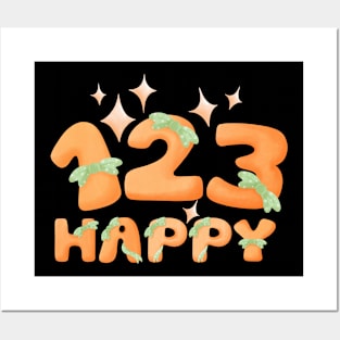 Alphabet 123 Happy Day Posters and Art